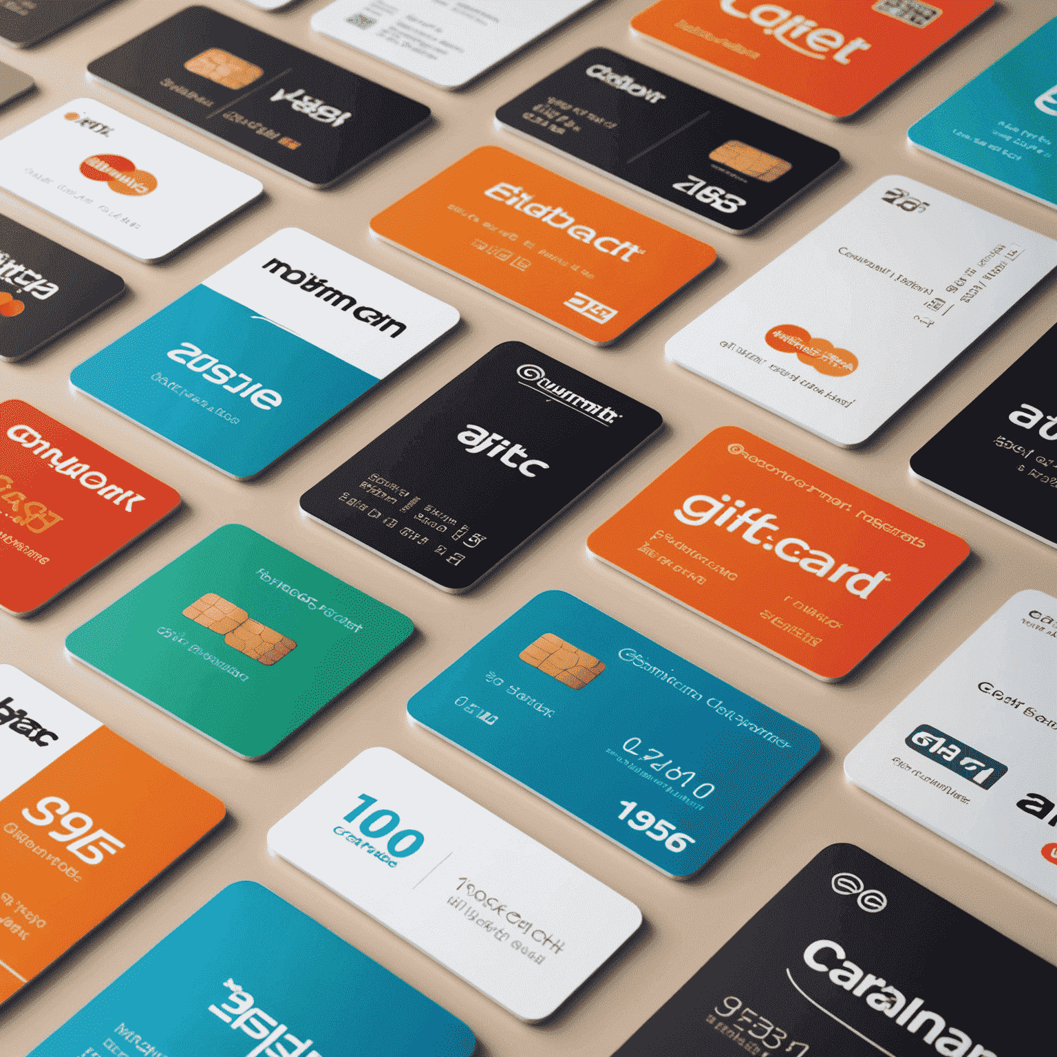 A visual timeline showing the transformation of gift cards from physical plastic cards to digital codes, with various e-commerce platforms in the background